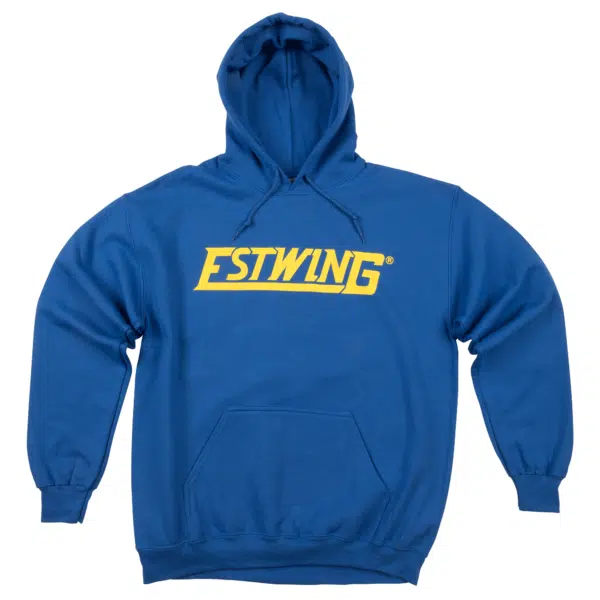 Estwing blue hooded sweatshirt front