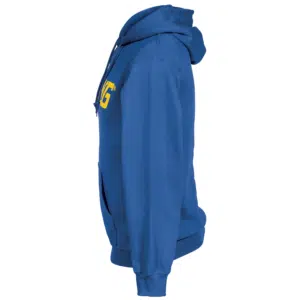 Estwing blue hooded sweatshirt side sleeve