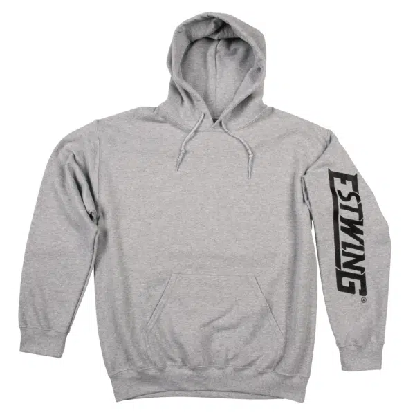 Estwing gray hooded sweatshirt front