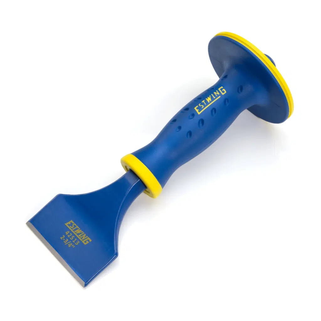 Estwing 2-3/4-Inch Electrician Chisel with Protective Hand Guard Grip (42513)