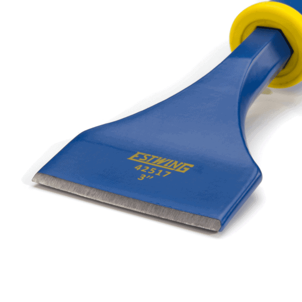 3Inch Wide Flooring Chisel with Protective Hand Guard Grip Estwing