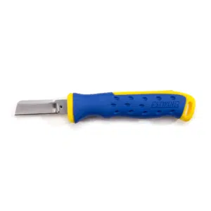 Estwing 1.8-Inch Sheepsfoot Tip Cable Splicing Knife with In-Handle Blade Cover Storage (42468)