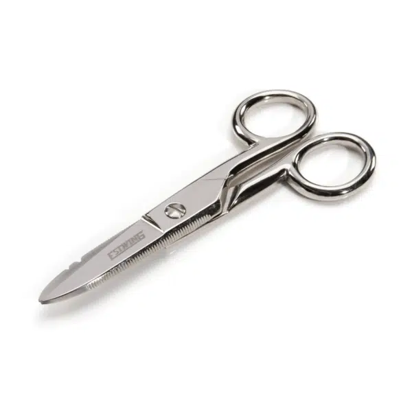 Estwing 2.1-Inch Serrated Blade Cable Splicing and Wire Stripping Scissors (42469)
