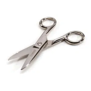 2.1-Inch Serrated Blade Cable Splicing and Wire Stripping Scissors
