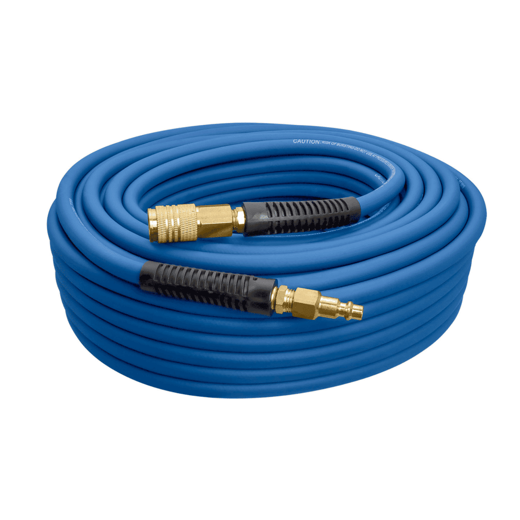 Estwing 1/4-Inch x 100-Foot PVC/Rubber Hybrid Air Hose with 1/4-Inch NPT Brass Fittings (E14100PVCR)