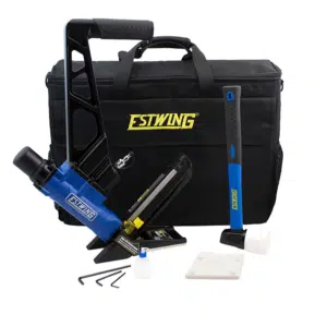 Estwing 2-in-1 15.5-Gauge and 16-Gauge 2-Inch Flooring Nailer and Stapler with Canvas Bag (EFL50Q)