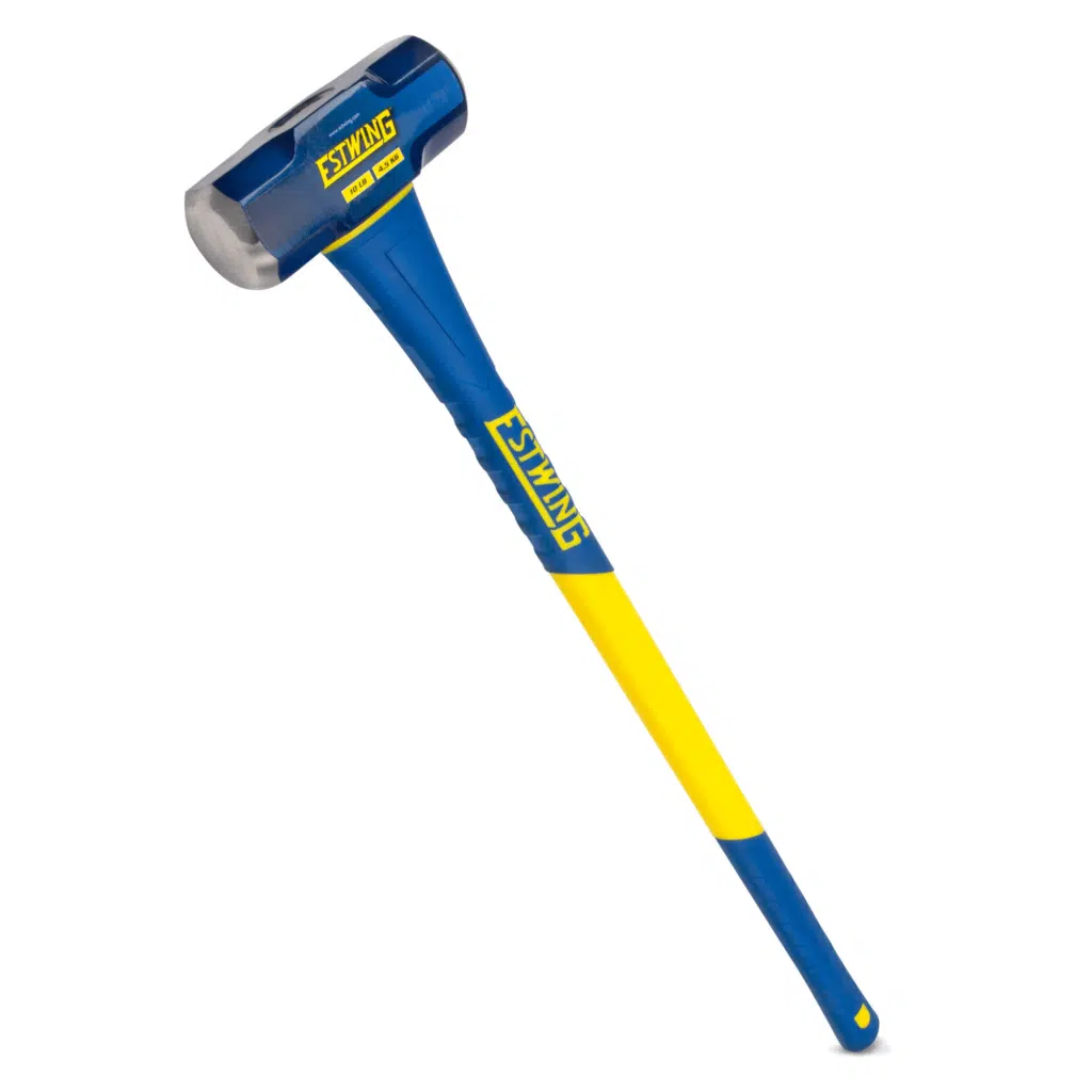 Estwing 10-Pound Hard Face Sledge Hammer, 36-Inch Fiberglass Handle (ESH-1036F)
