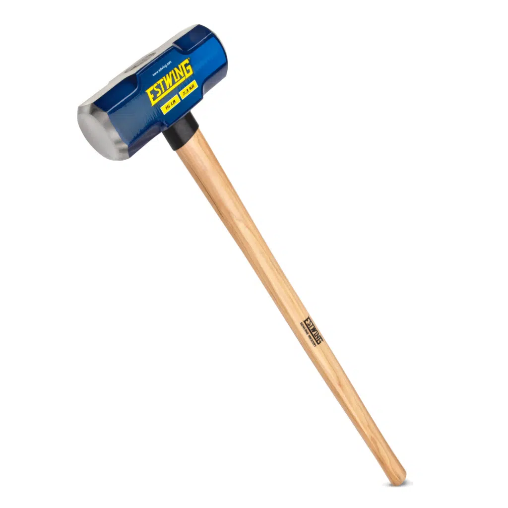 Estwing 16-Pound Hard Face Sledge Hammer, 36-Inch Hickory Handle (ESH-1636W)