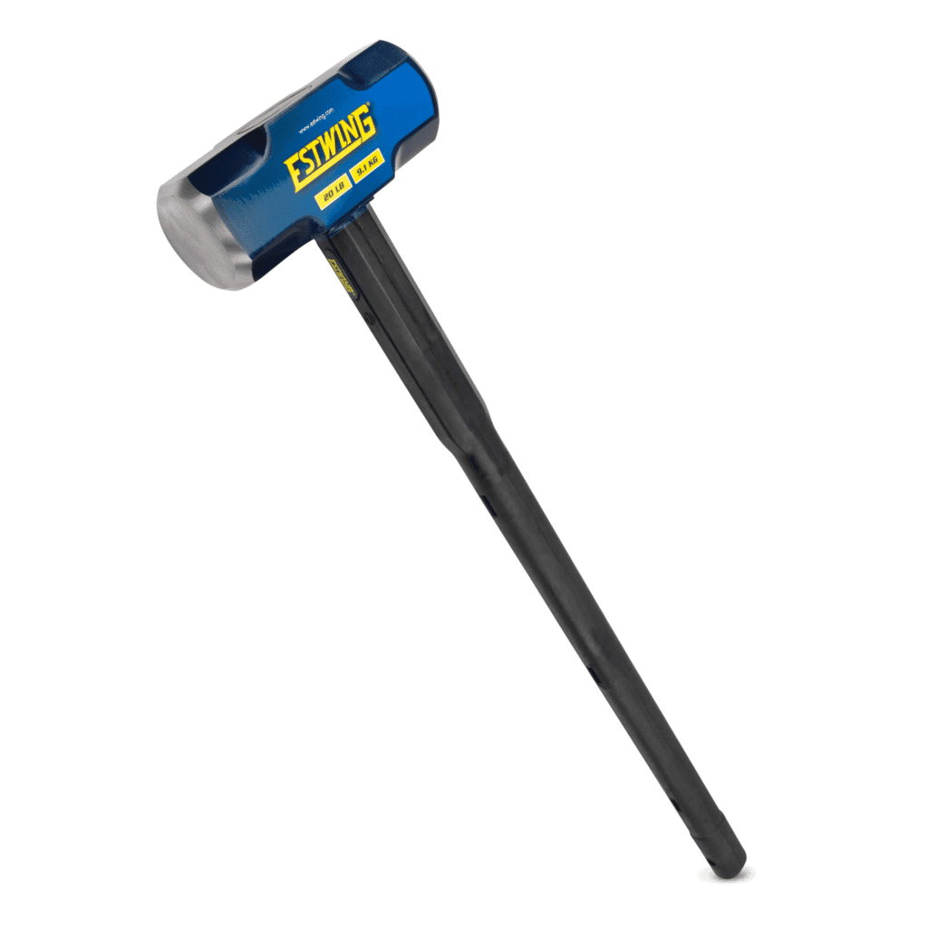 Estwing 20-Pound Hard Face Sledge Hammer, 36-Inch Indestructible Handle (ESH-2036X)