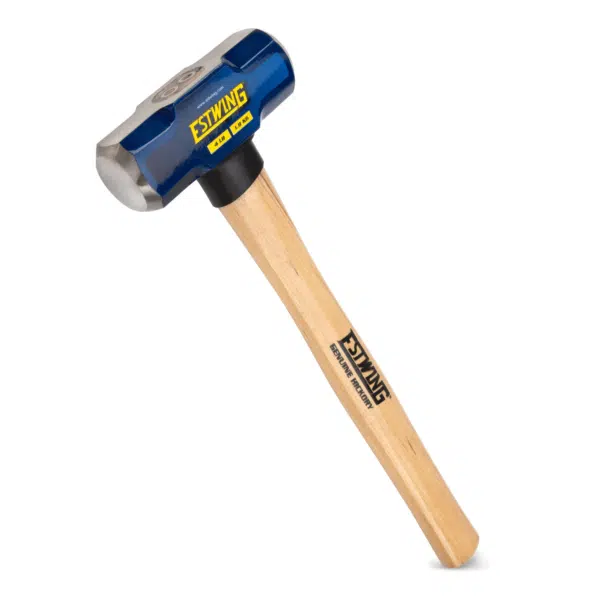 Estwing 4-Pound Hard Face Sledge Hammer, 16-Inch Hickory Handle (ESH-416W)
