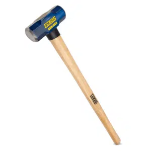 Estwing 6-Pound Hard Face Sledge Hammer, 30-Inch Hickory Handle (ESH-630W)