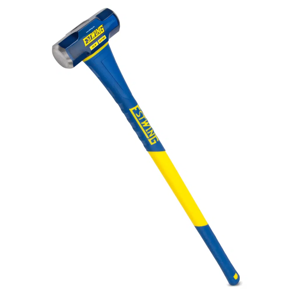 Estwing 6-Pound Hard Face Sledge Hammer, 36-Inch Fiberglass Handle (ESH-636F)