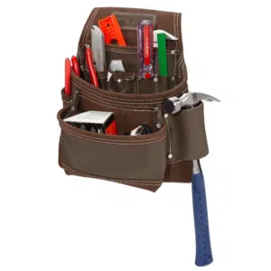 9-Pocket Leather Contractor's Tool Pouch (94748)