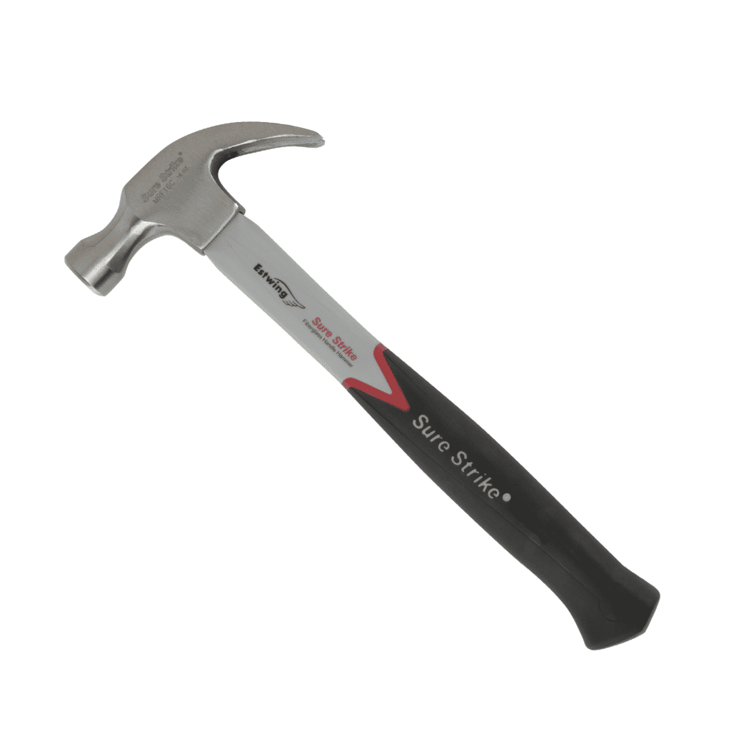 Estwing Sure Strike® Curve Claw Hammer 16 oz. Fiberglass (MRF16C)