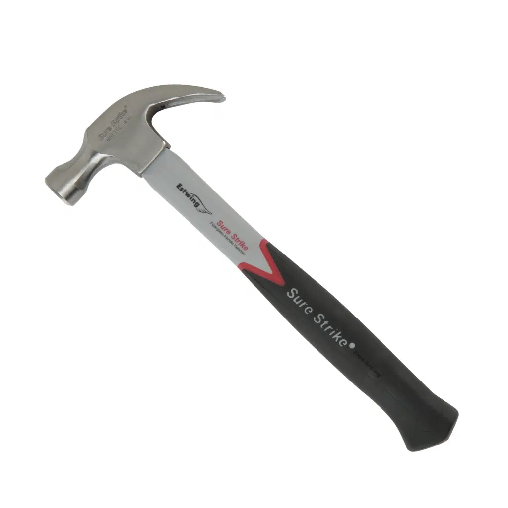 Estwing Sure Strike® Curve Claw Hammer 16 oz. Fiberglass (MRF16C)