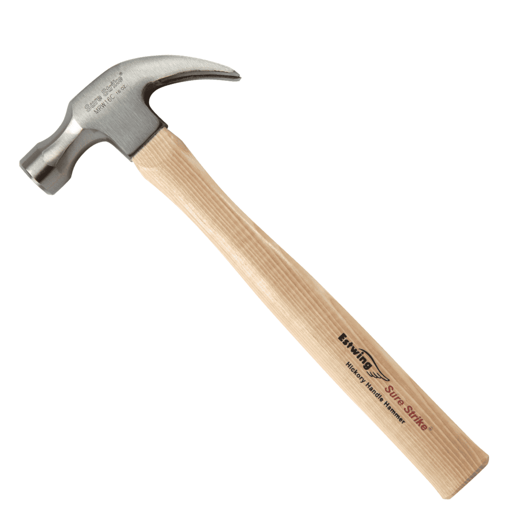 Estwing Sure Strike® Curve Claw Hammer 16 oz. Hickory (MRW16C)