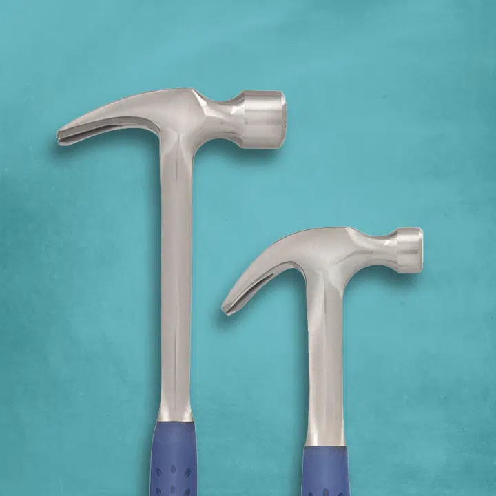 Two Estwing hammers side by side