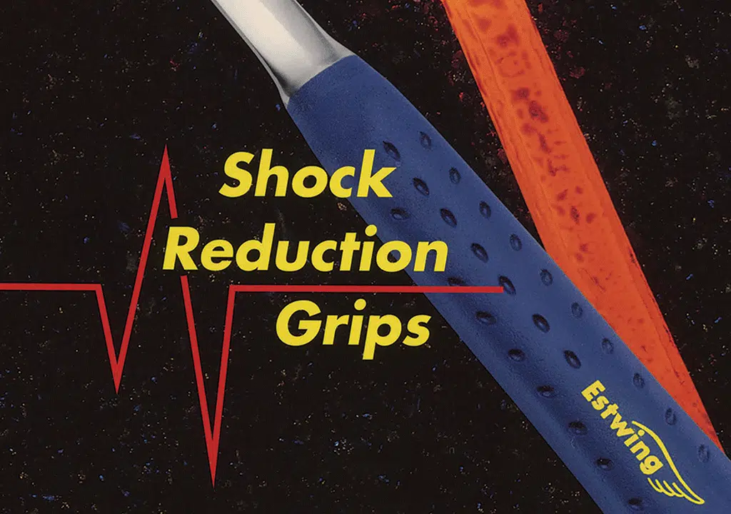 Estwing patented Shock Reduction Grip ad