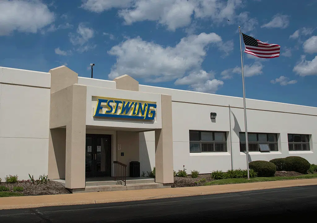Entrance to Estwing Manufacturing Co. headquarters in Rockford, IL