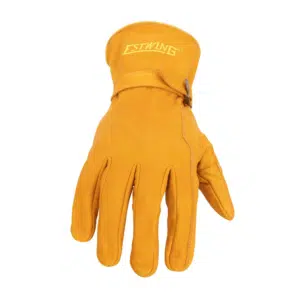 Estwing Classic Leather Driver Work Glove with Adjustable Wrist Strap (EWADJLD)