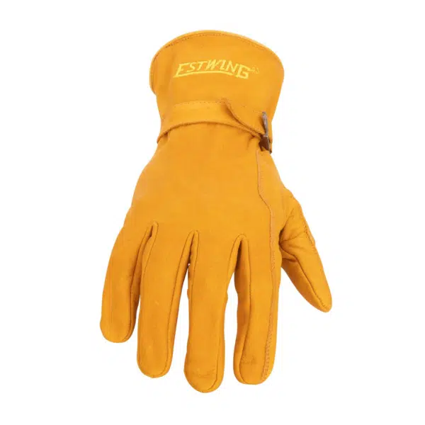 Estwing Classic Leather Driver Work Glove with Adjustable Wrist Strap (EWADJLD)